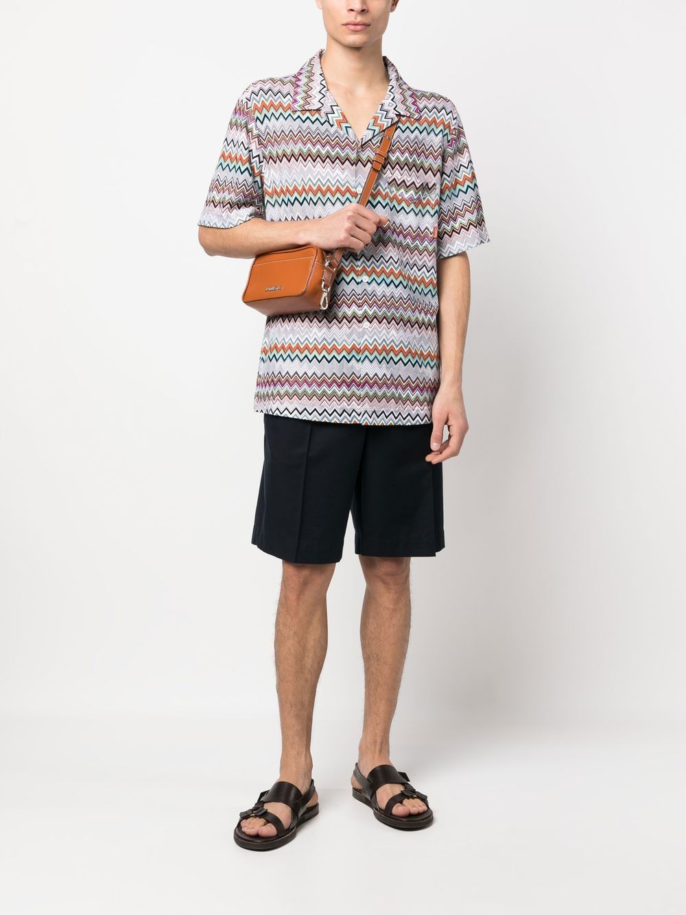 Missoni MISSONI- Signature Zigzag Short Sleeve Shirt