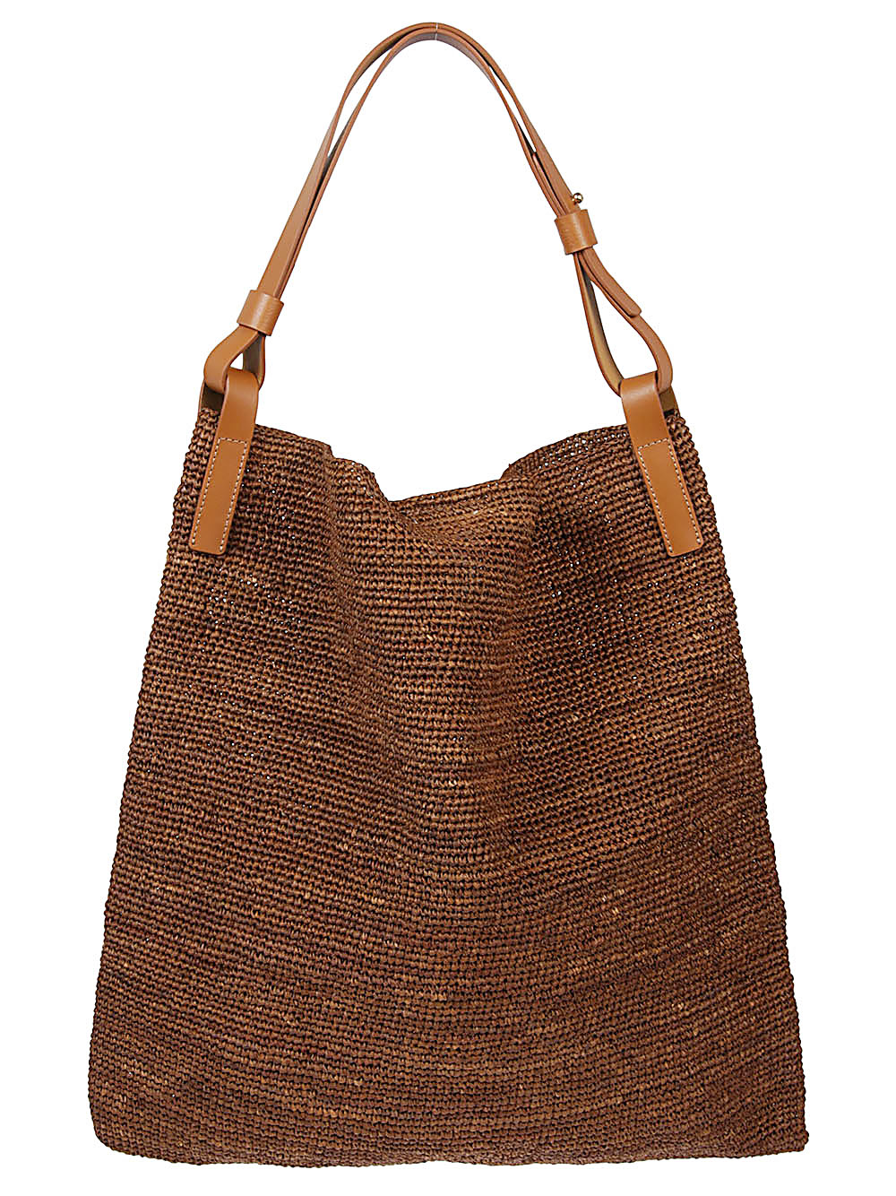 Liviana Conti LIVIANA CONTI- Raffia And Leather Shoulder Bag