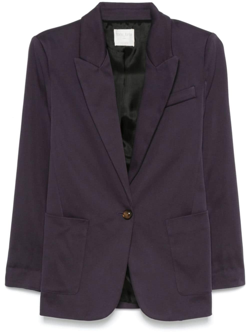 Forte Forte FORTE FORTE- Cotton Single-breasted Blazer Jacket