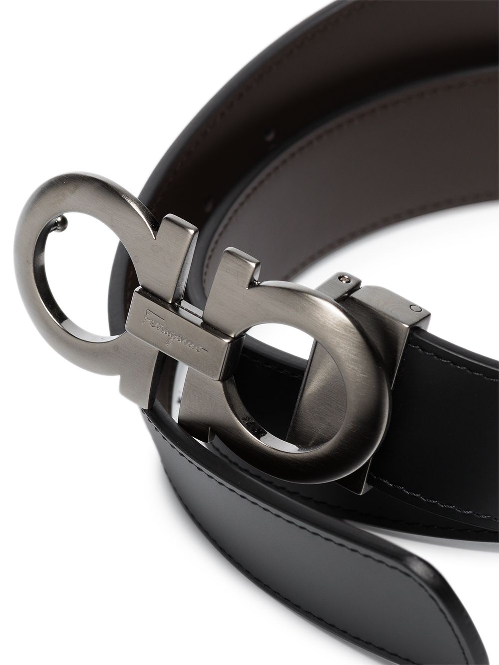 Ferragamo FERRAGAMO- Gancini Leather Belt