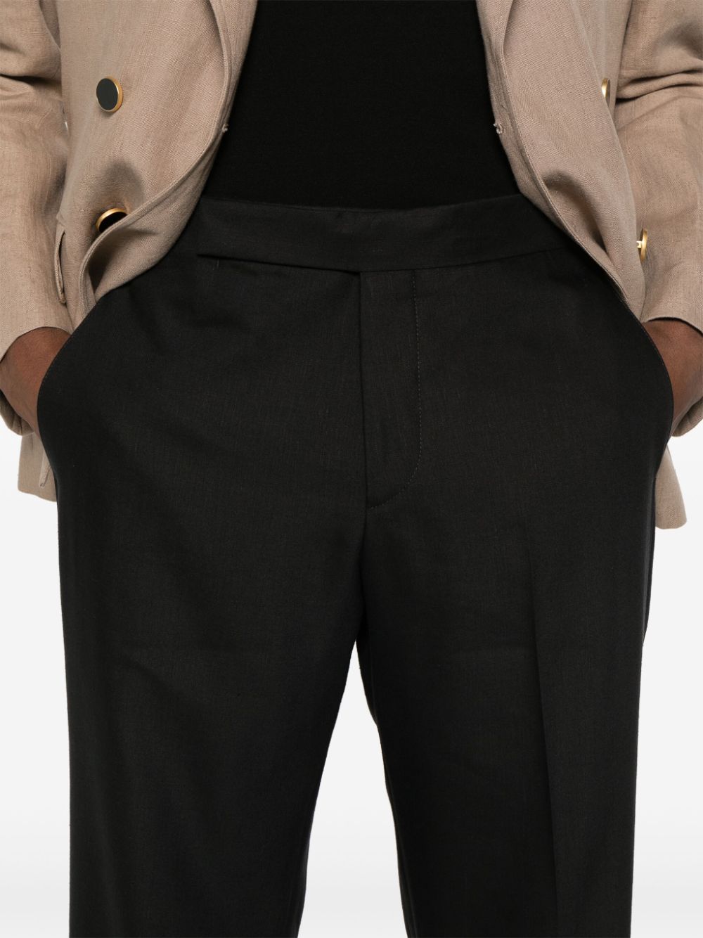 Lardini LARDINI- Trousers With Logo