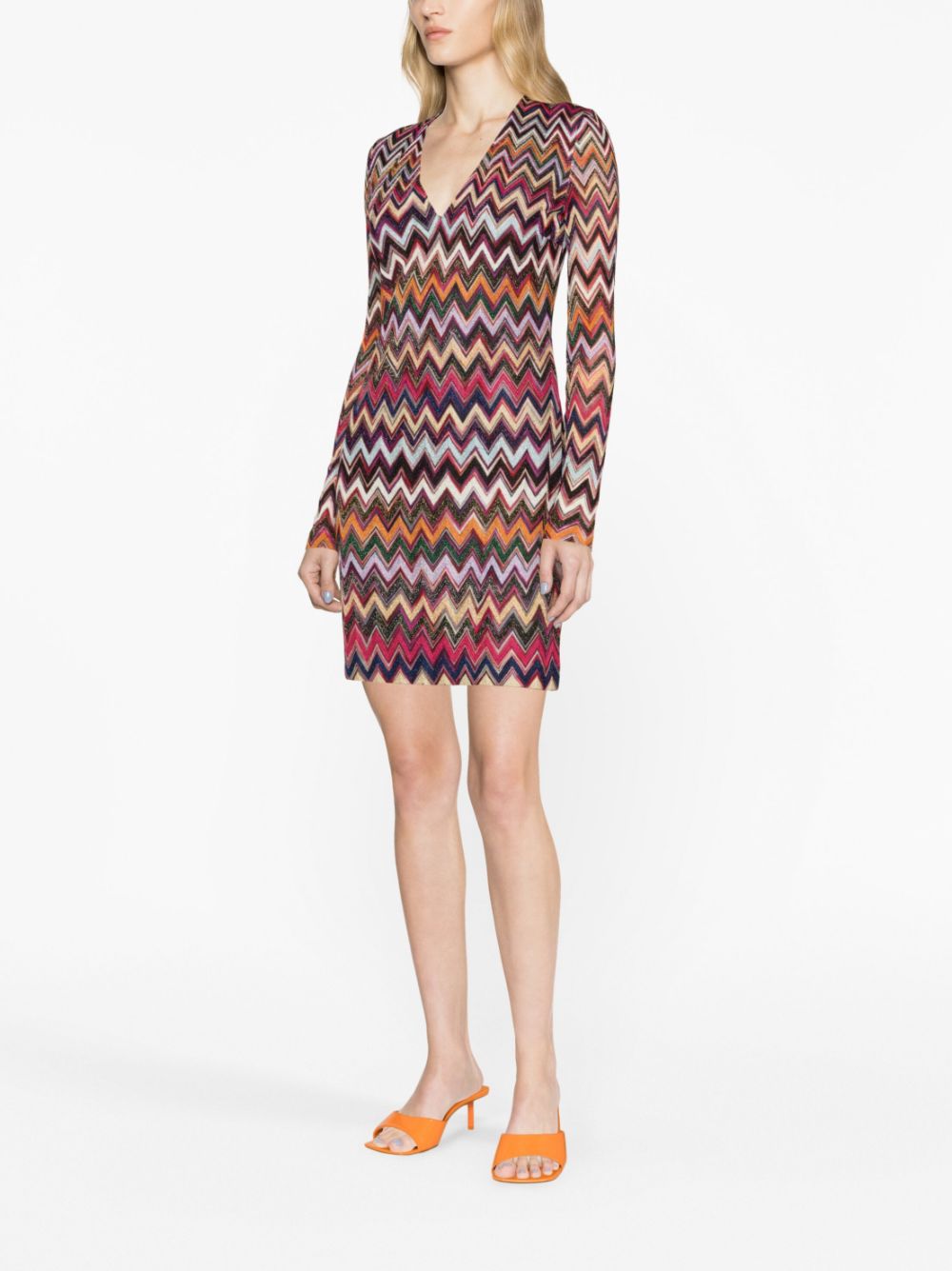 Missoni MISSONI- Zig Zag Pattern Short Dress