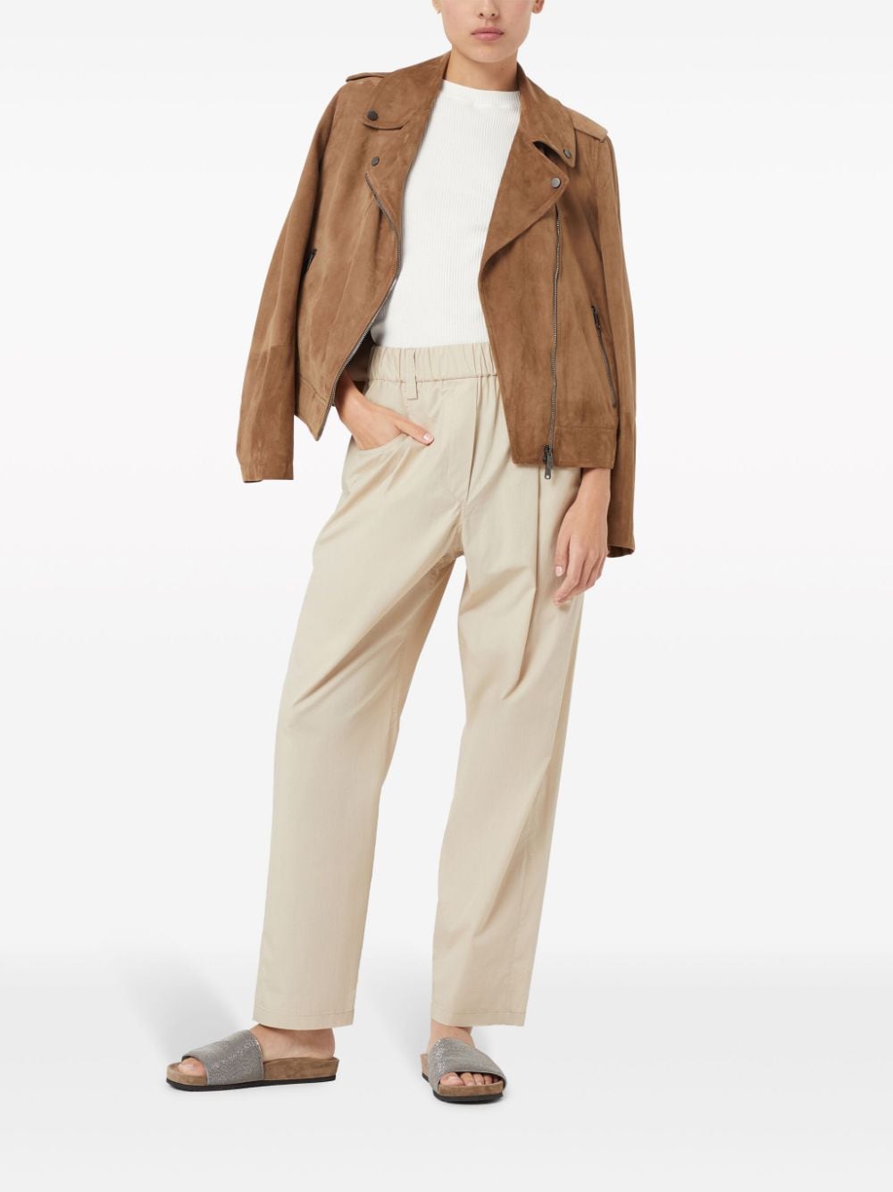 Brunello Cucinelli BRUNELLO CUCINELLI- Cotton Baggy Trouser