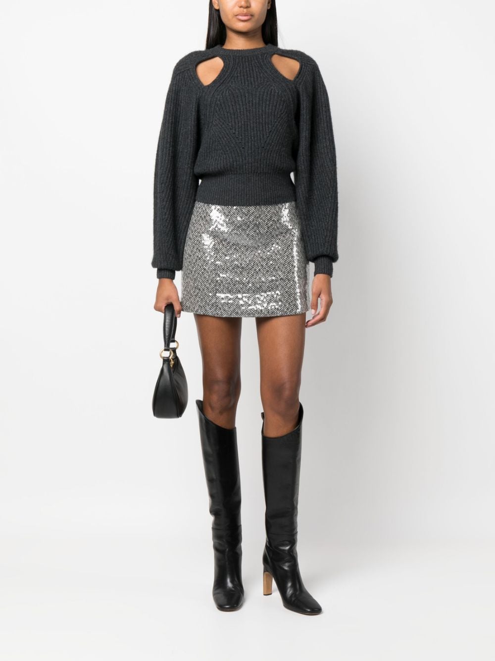 Ermanno ERMANNO- Sequin Mini Skirt