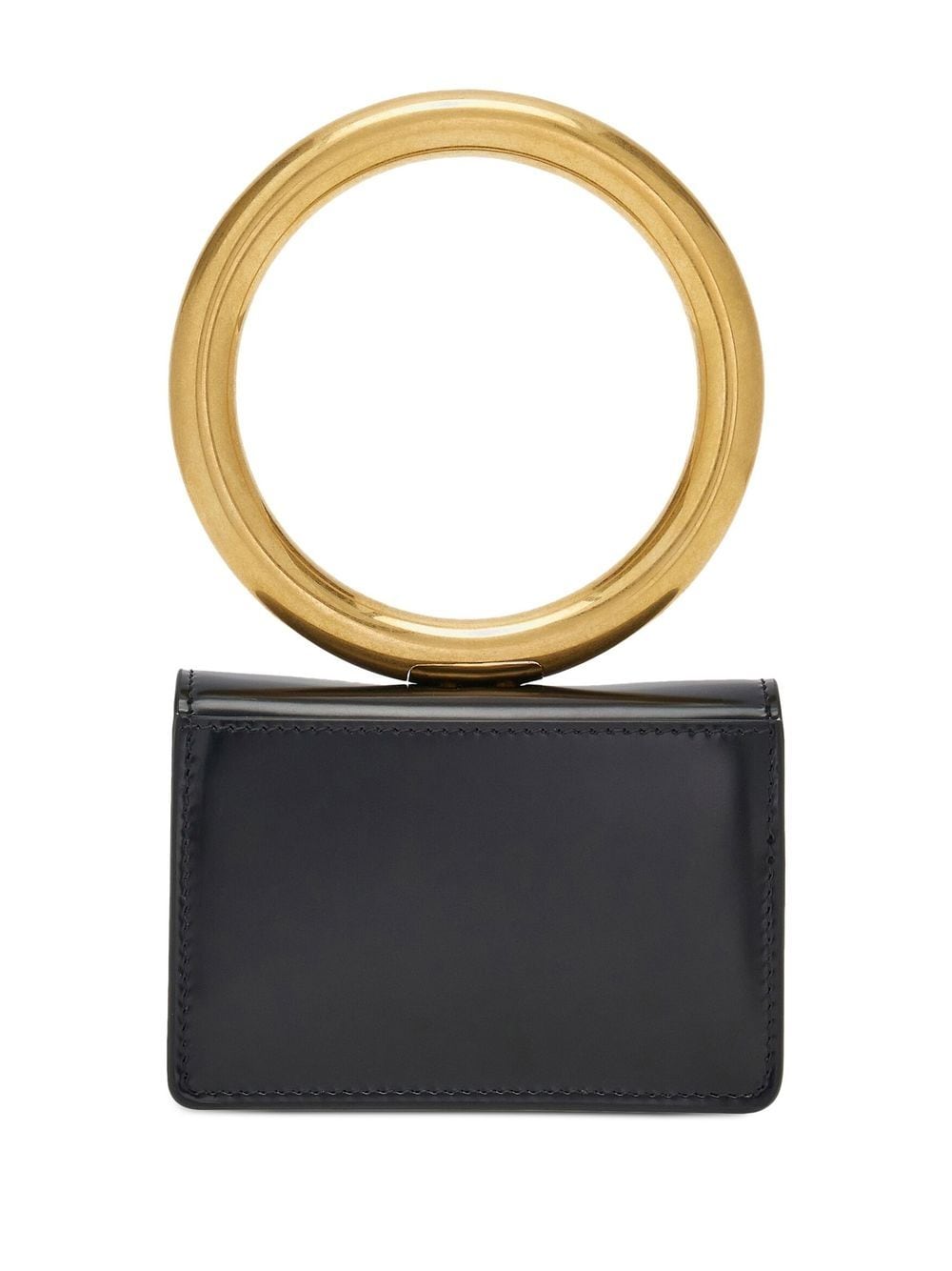 Ferragamo FERRAGAMO- Circle Leather Credit Card Case