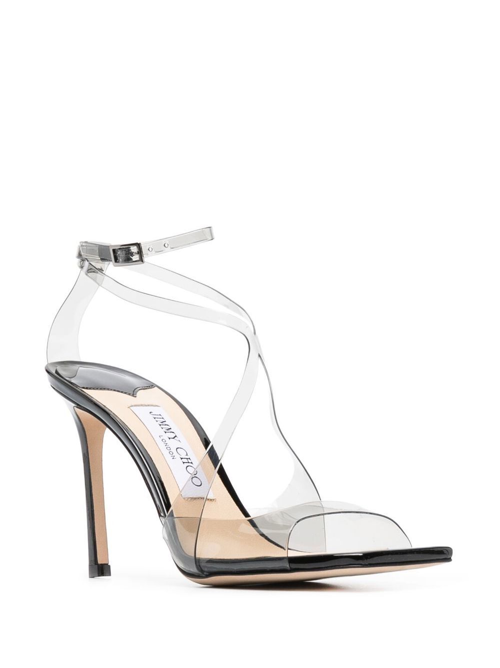 Jimmy Choo JIMMY CHOO- Azia 95 Patent And Plexiglass Sandals