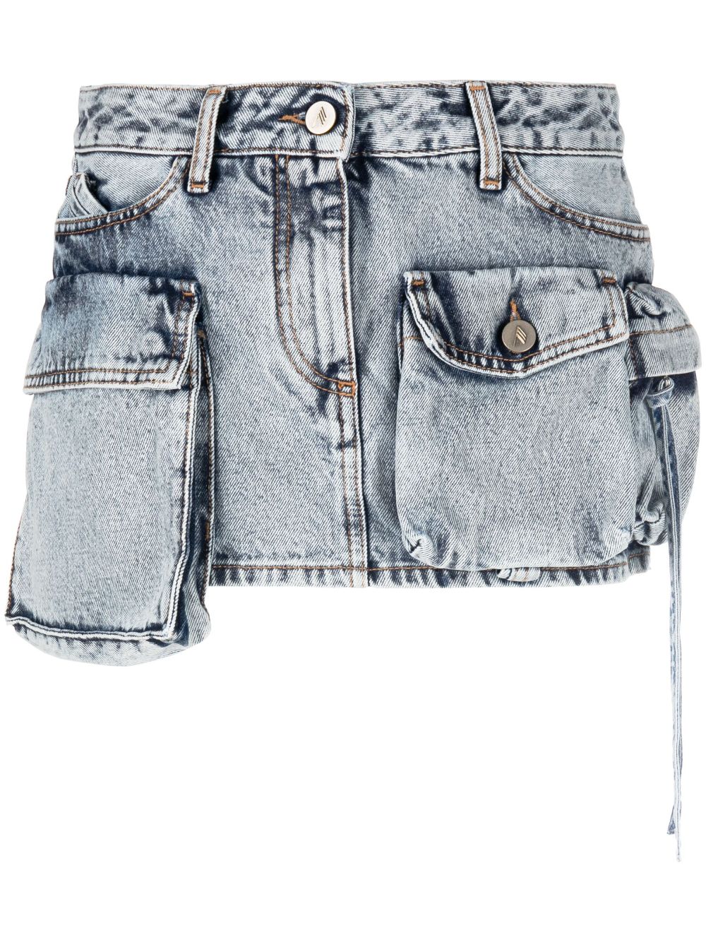 The Attico THE ATTICO- Fay Mini Denim Skirt