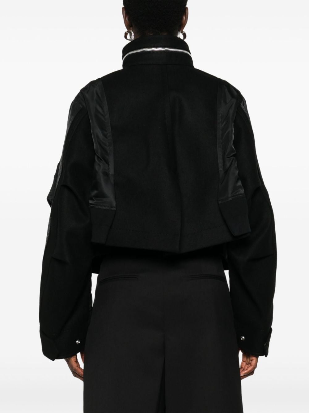 Sacai SACAI- Wool And Nylon Blend Jacket