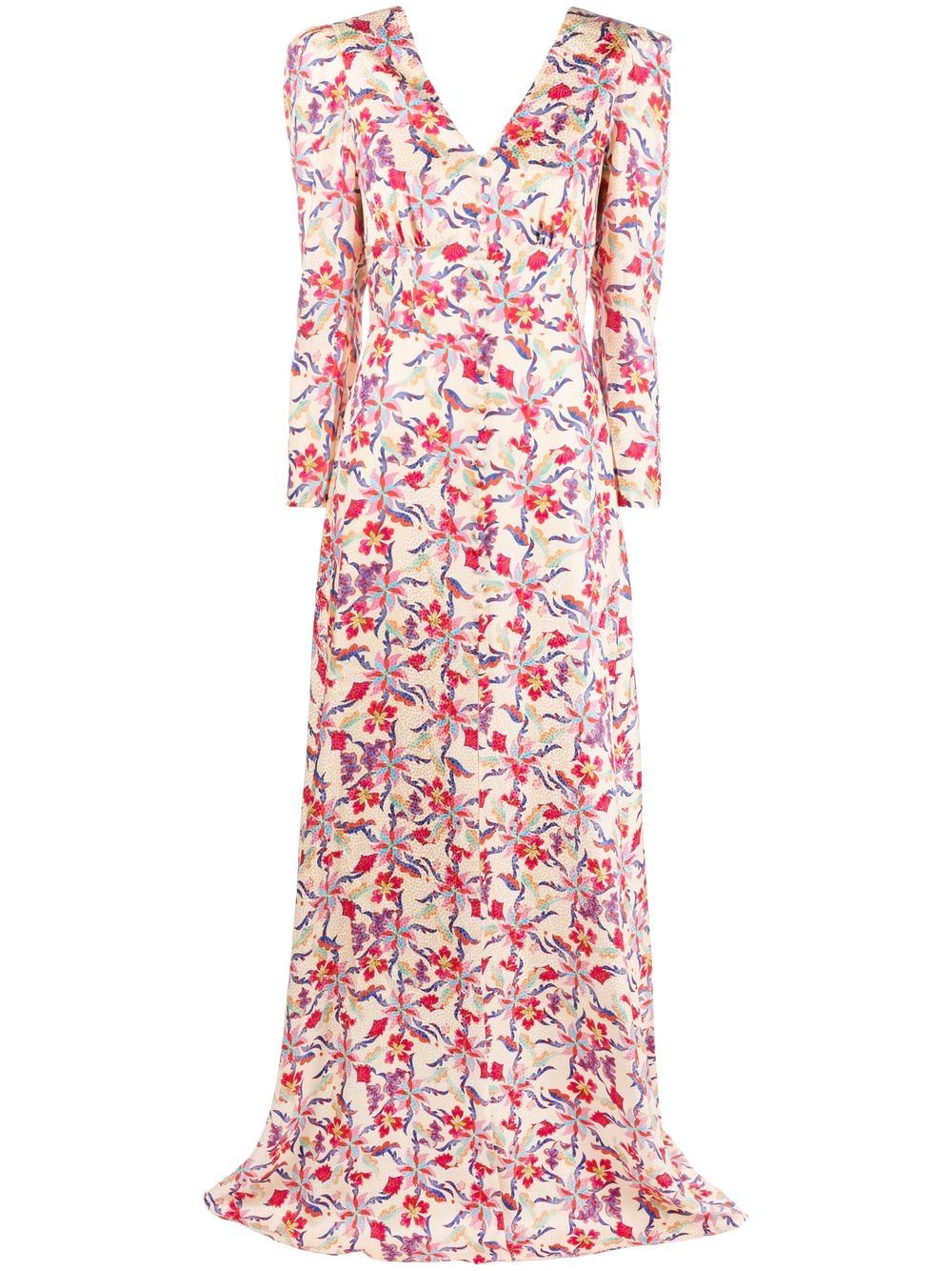 SALONI SALONI- Margot Silk Long Dress