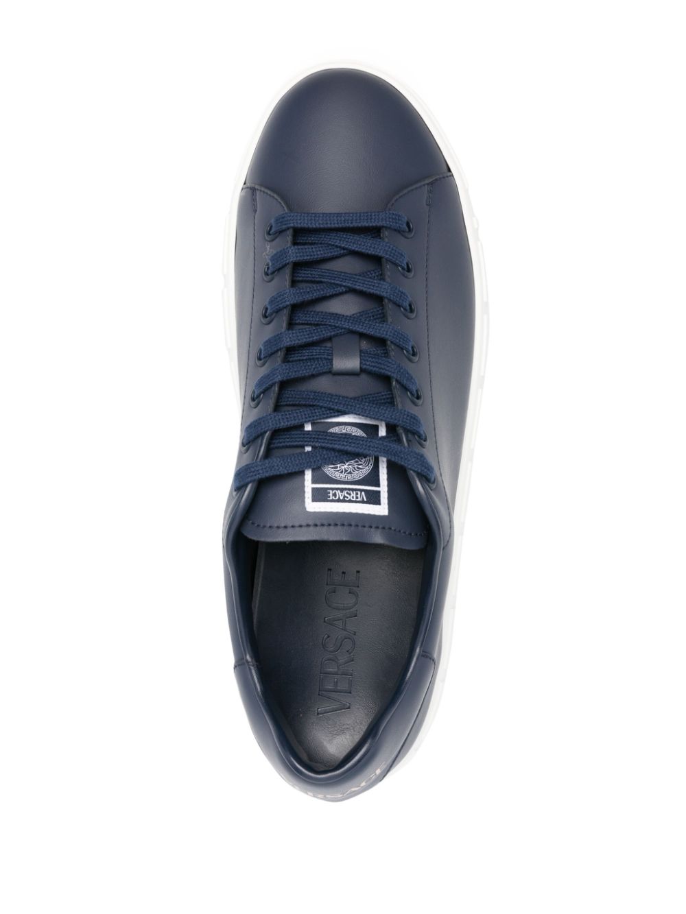 Versace VERSACE- Greca Leather Sneakers