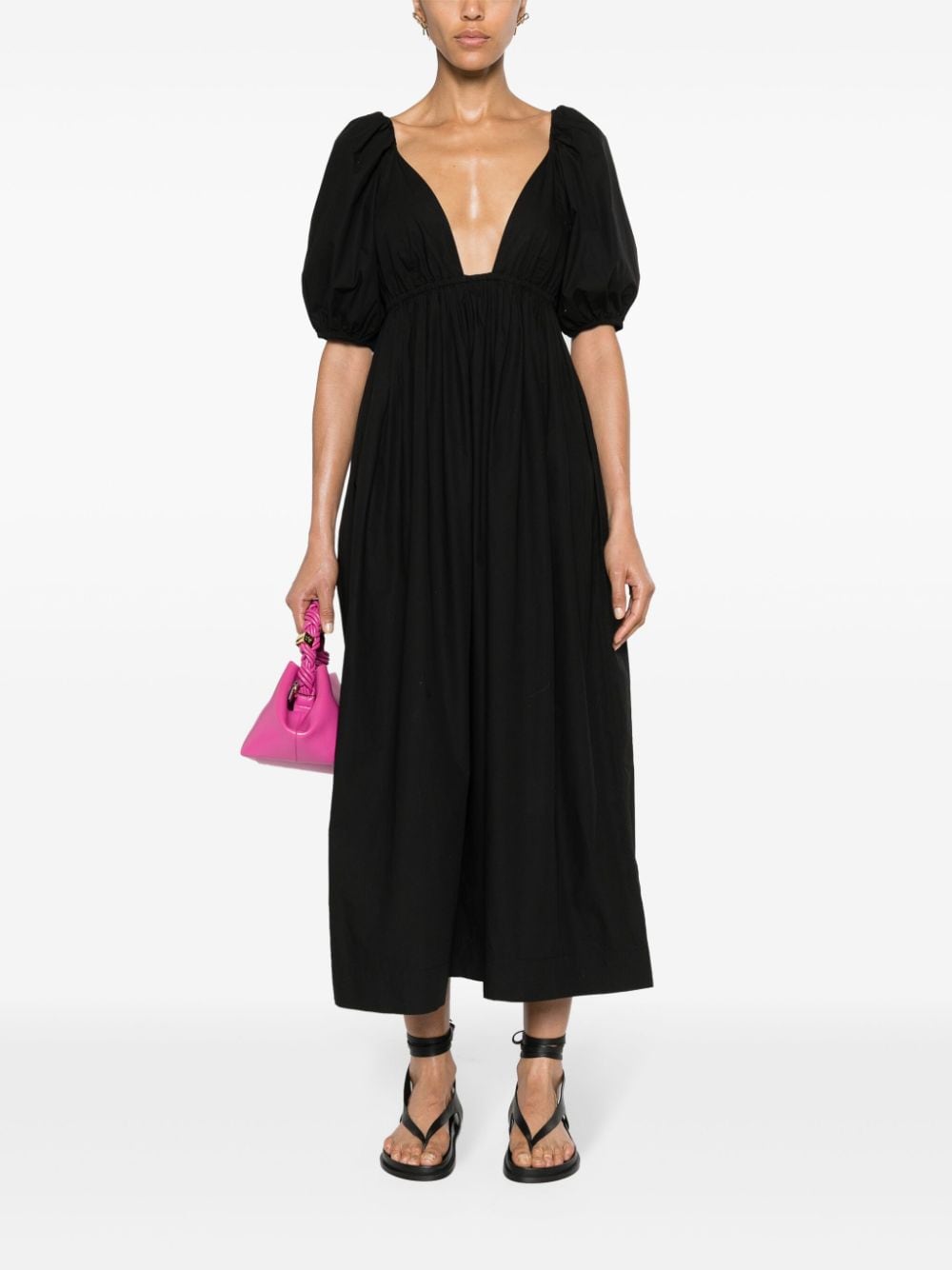 Ganni GANNI- Cotton Long Dress