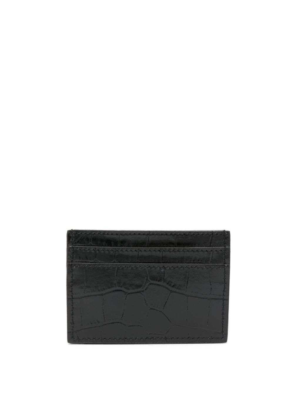 Versace VERSACE- Greca Goddess Leather Credit Card Case