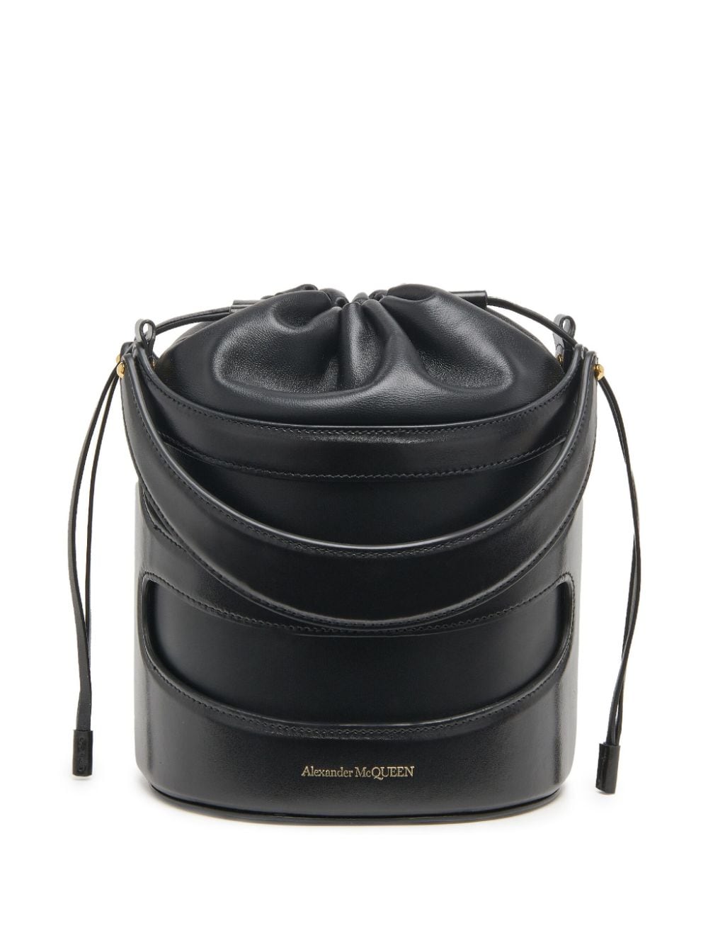 Alexander McQueen ALEXANDER MCQUEEN- The Rise Leather Bucket Bag