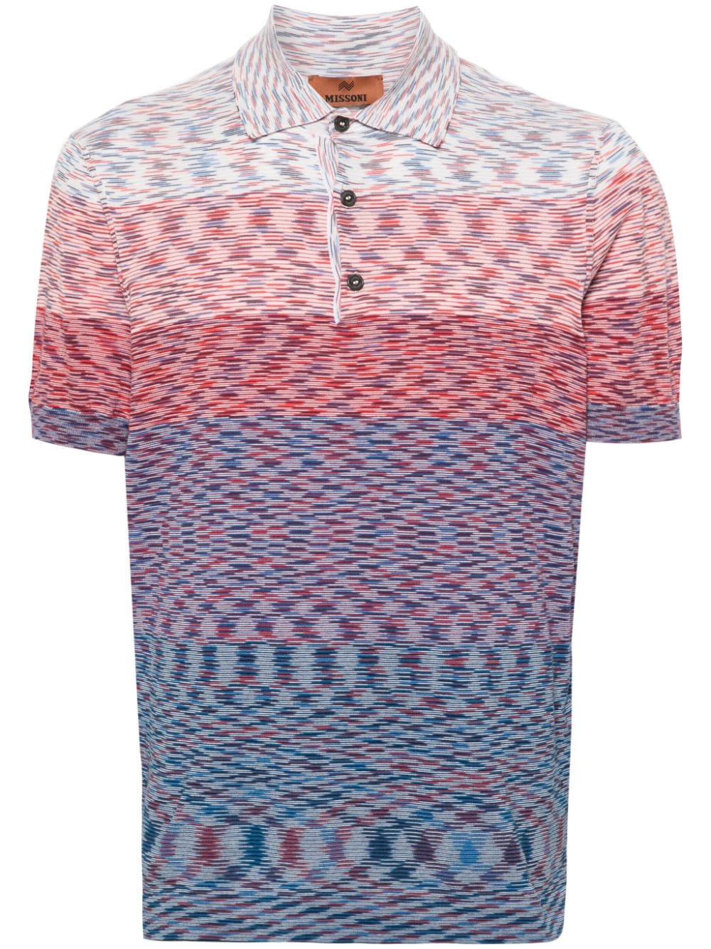 Missoni MISSONI- Tie-dye Print Cotton Polo Shirt