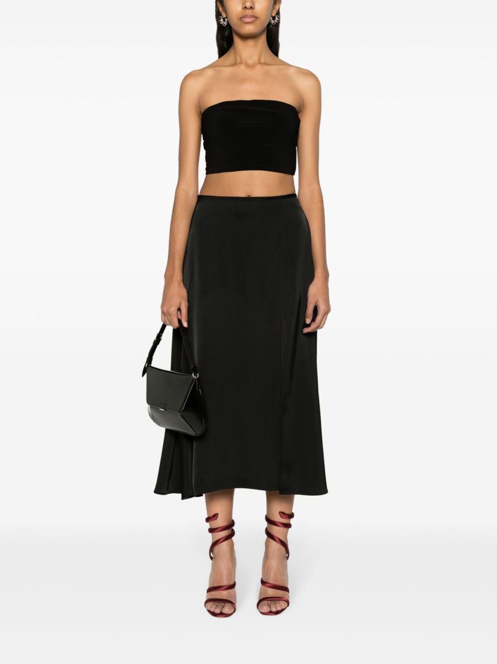 Norma Kamali NORMA KAMALI- Bandeau Cropped Top