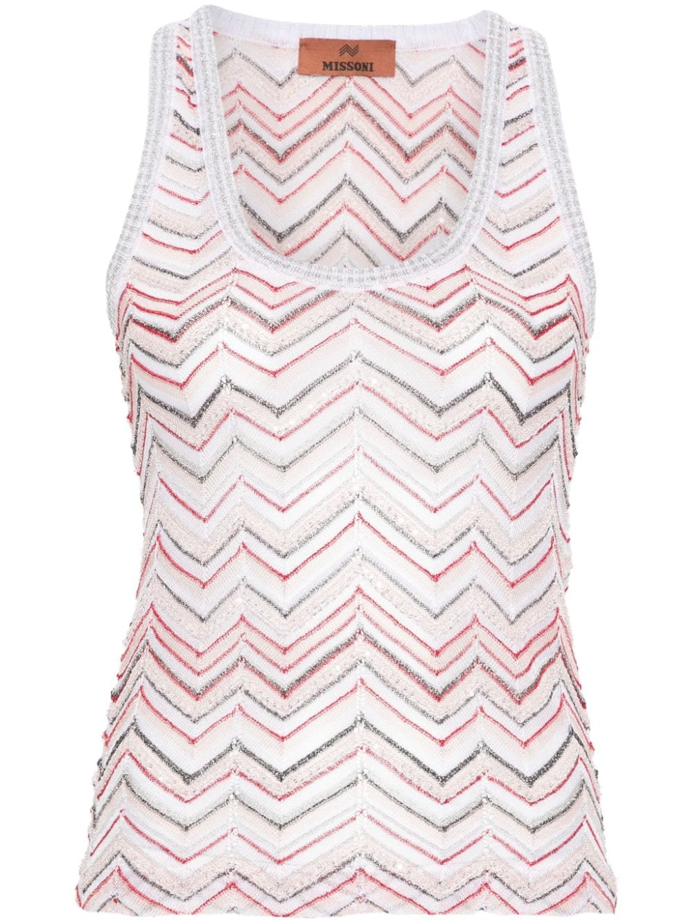 Missoni MISSONI- Zigzag Pattern Sleeveless Top