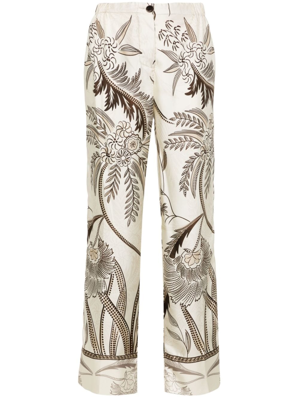 For restless sleepers FOR RESTLESS SLEEPERS- Printed Silk Trousers