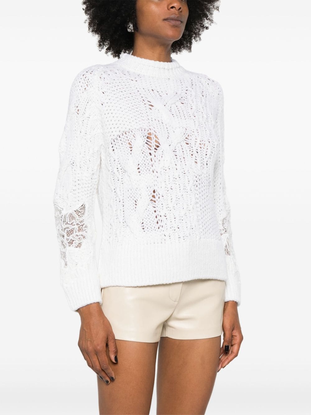 Ermanno Scervino ERMANNO SCERVINO- Embroidered Wool Sweater