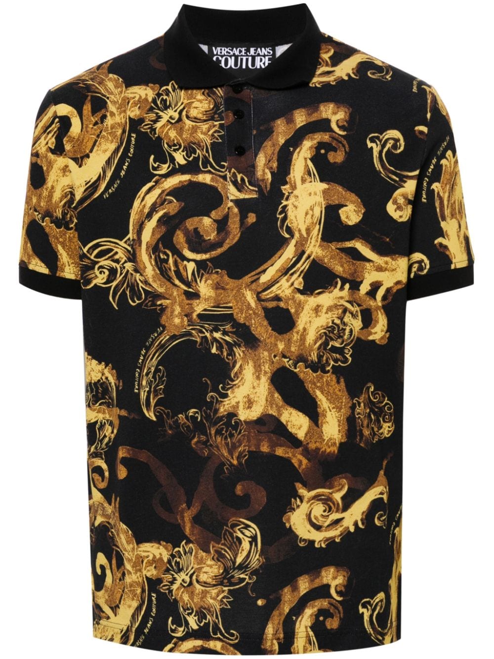 Versace Jeans Couture VERSACE JEANS COUTURE- Cotton Polo Shirt With Logo