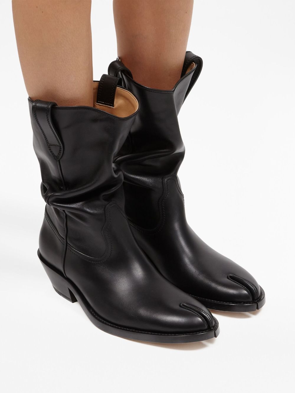 Maison Margiela MAISON MARGIELA- Tabi Western Leather Boots