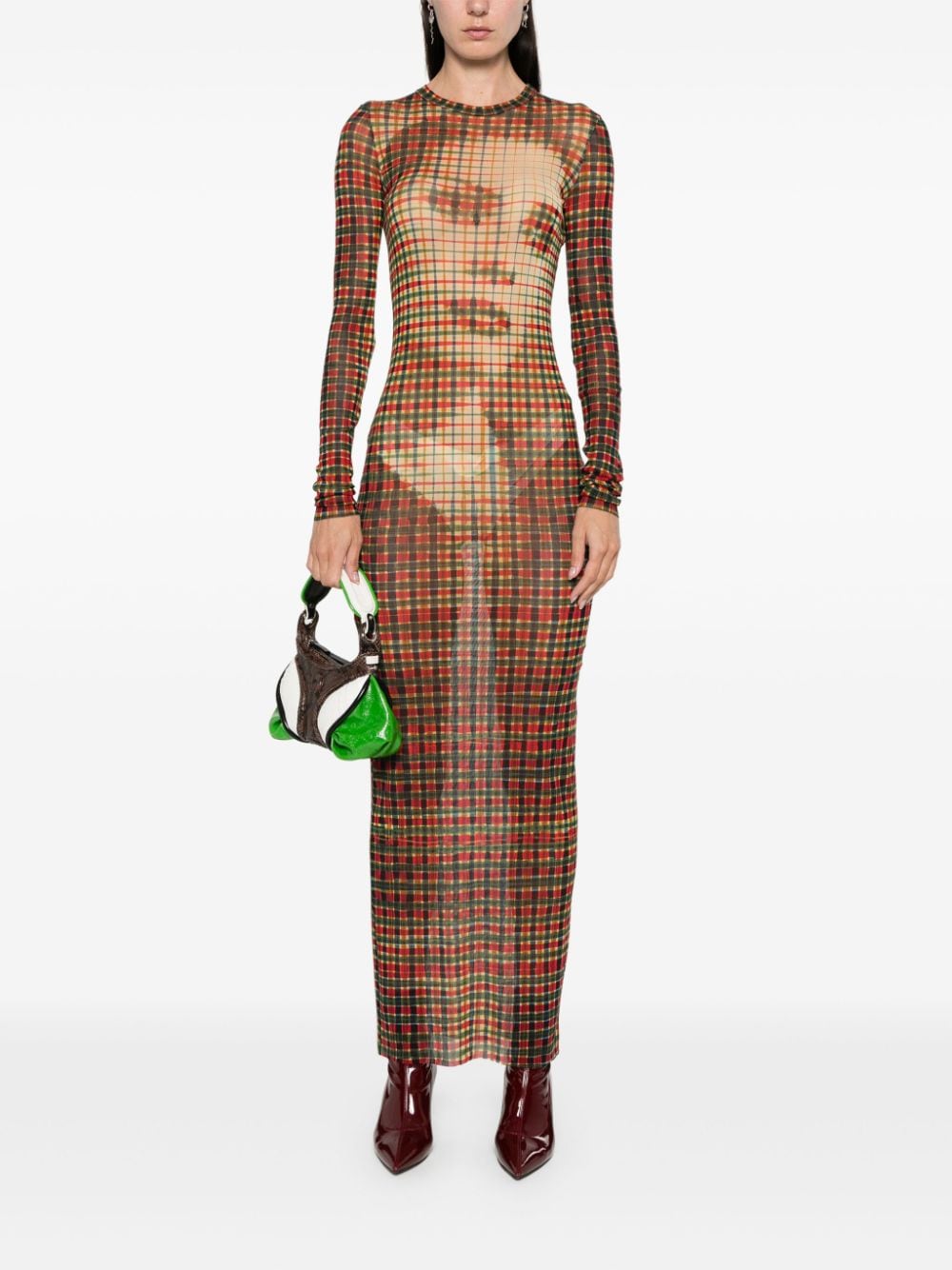 Jean Paul Gaultier JEAN PAUL GAULTIER- Tartan Face Long Dress