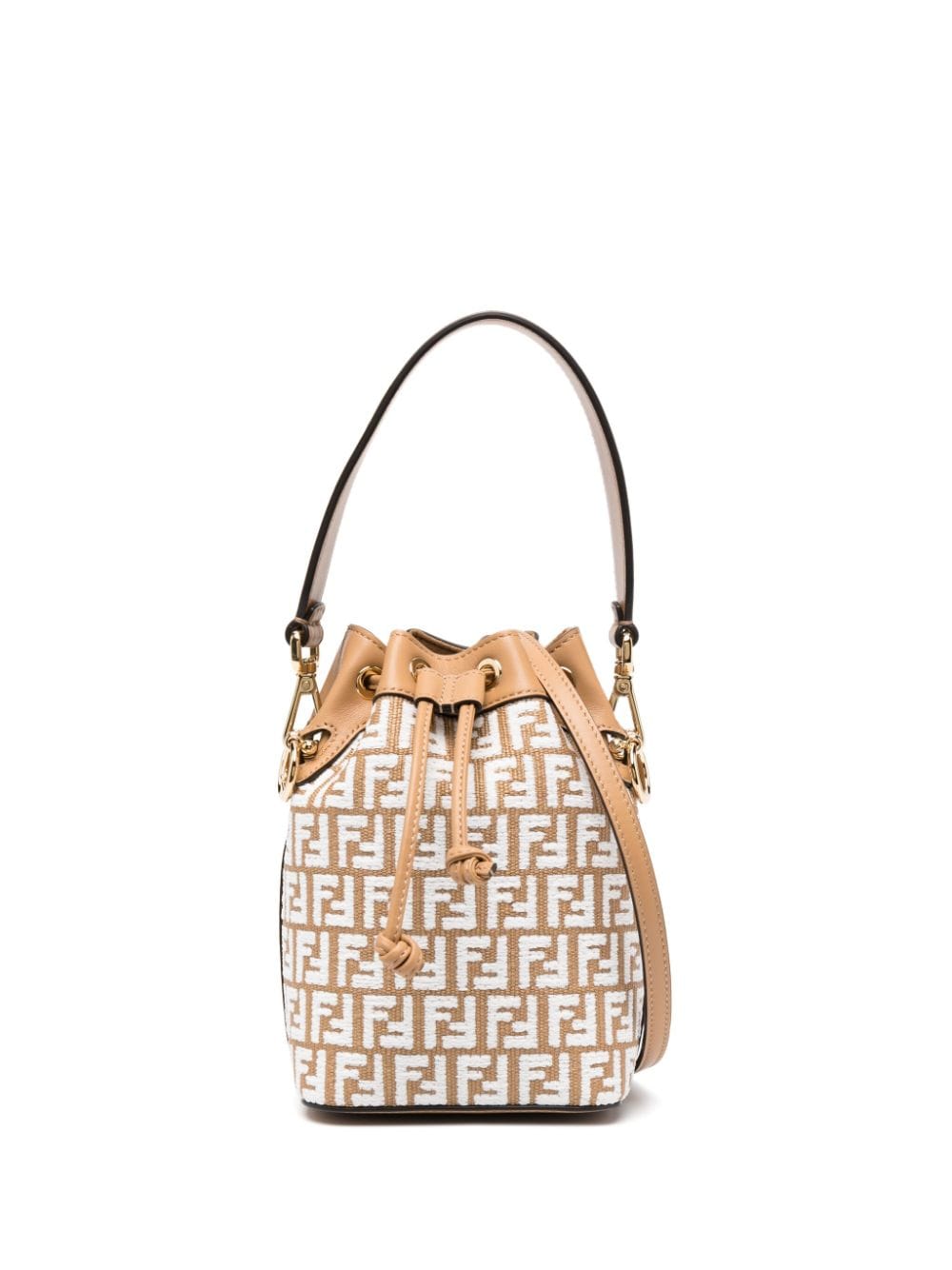 FENDI FENDI- Mon Tresor Mini Leather Bucket Bag