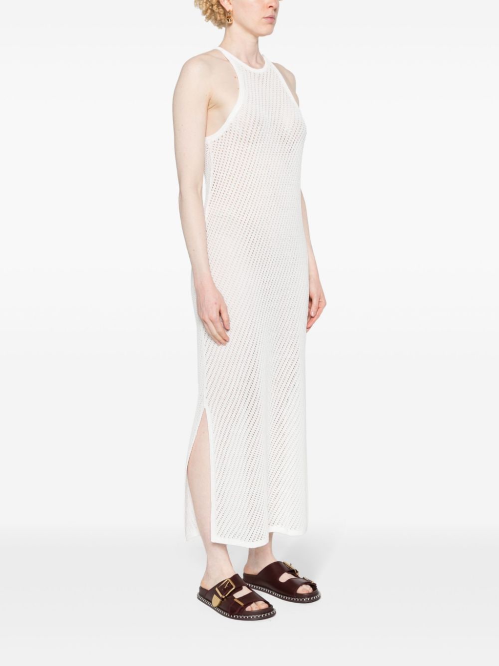 Calvin Klein CALVIN KLEIN- Open Stitch Knit Ankle Dress