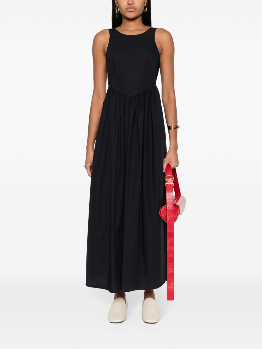 Emporio Armani EMPORIO ARMANI- Sleeveless Cotton Midi Dress