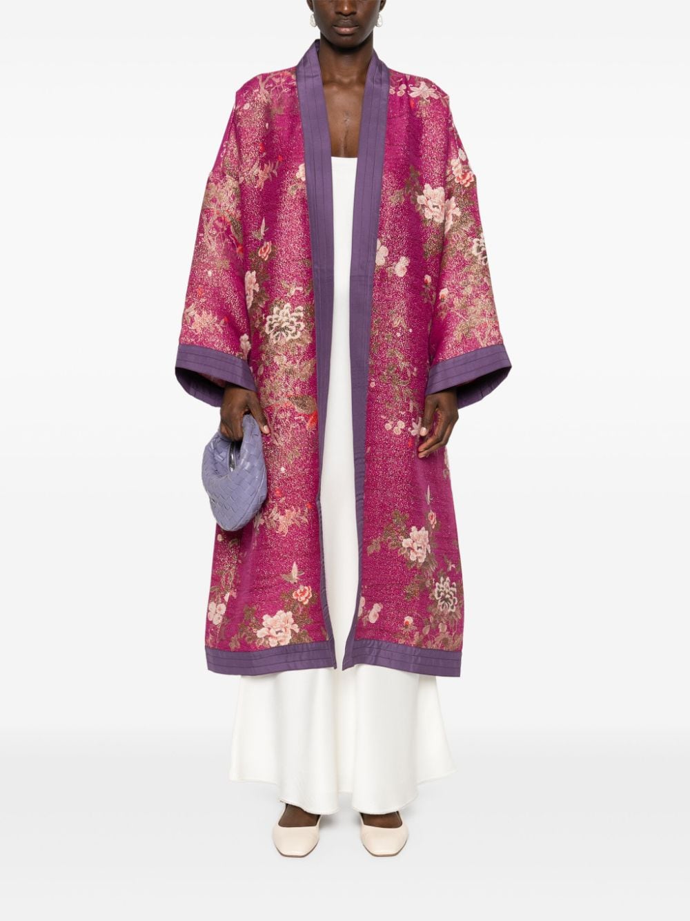 Pierre-Louis Mascia PIERRE-LOUIS MASCIA- Printed Silk Kimono Jacket