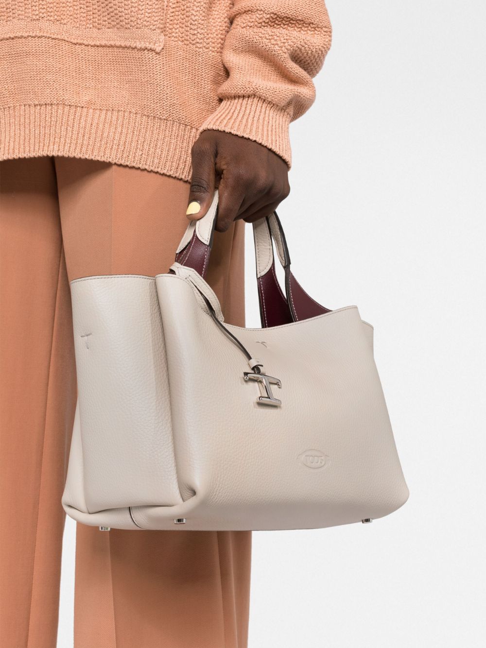 Tod's TOD'S- T Timeless Mini Leather Tote Bag