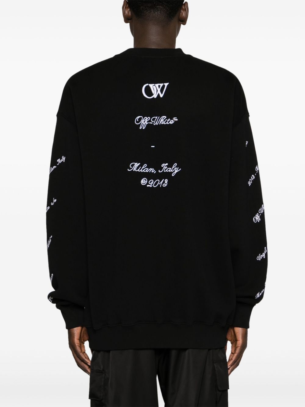 OFF-WHITE OFF-WHITE- Logo Cotton Sweatshirt