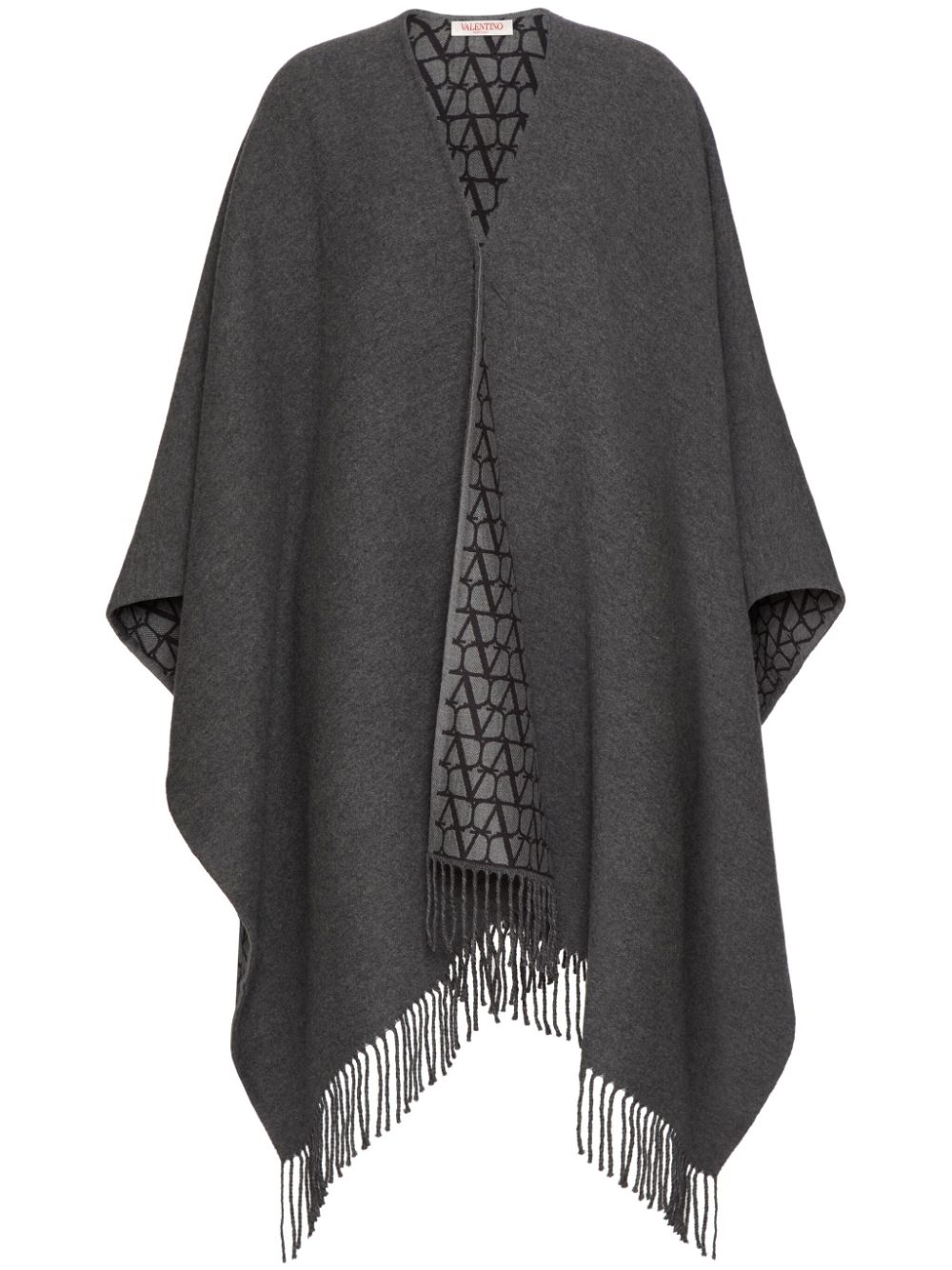 Valentino VALENTINO- Toile Iconograhe Wool And Silk Blend Poncho