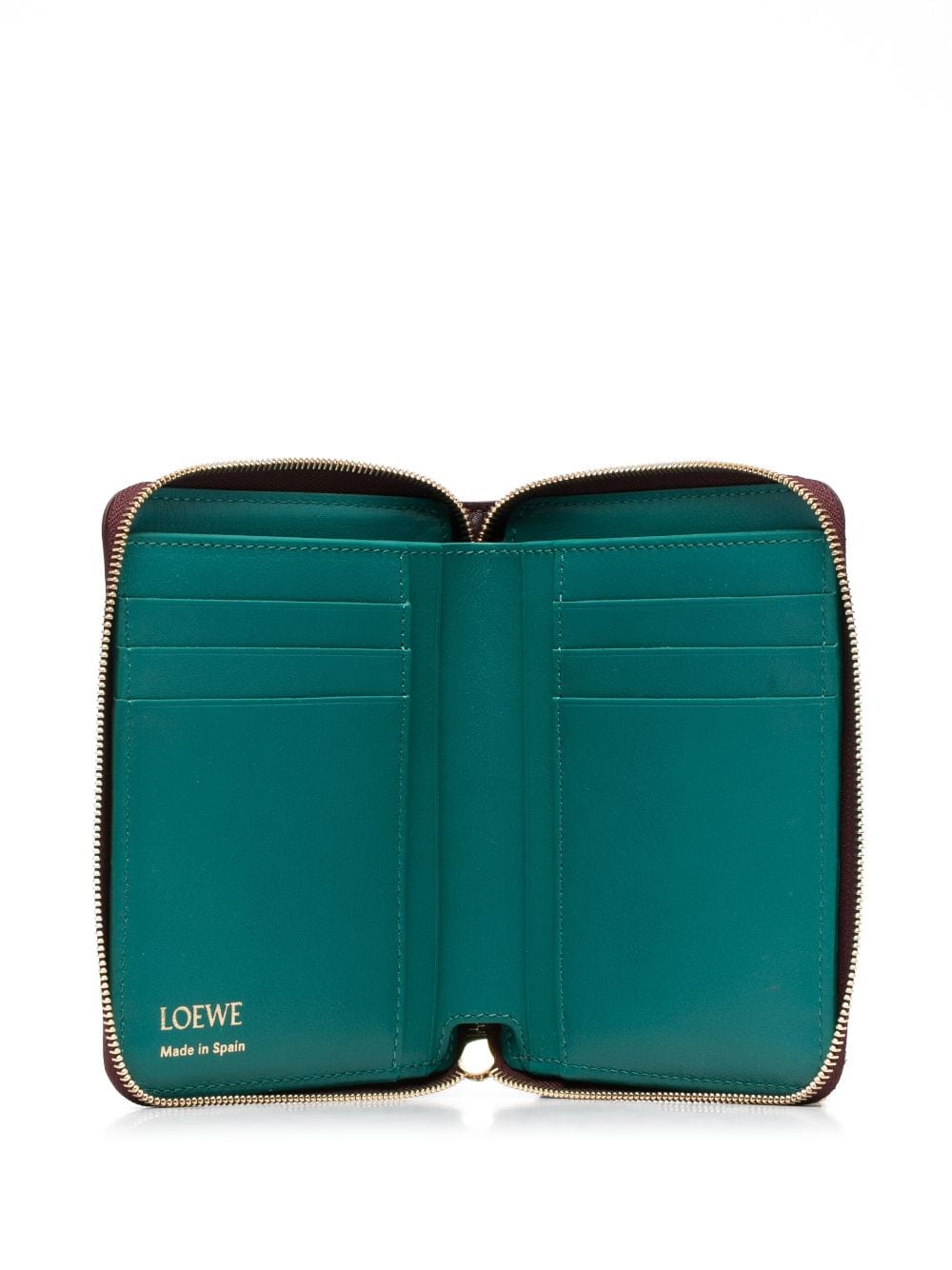 Loewe LOEWE- Knot Leather Compact Zip Wallet