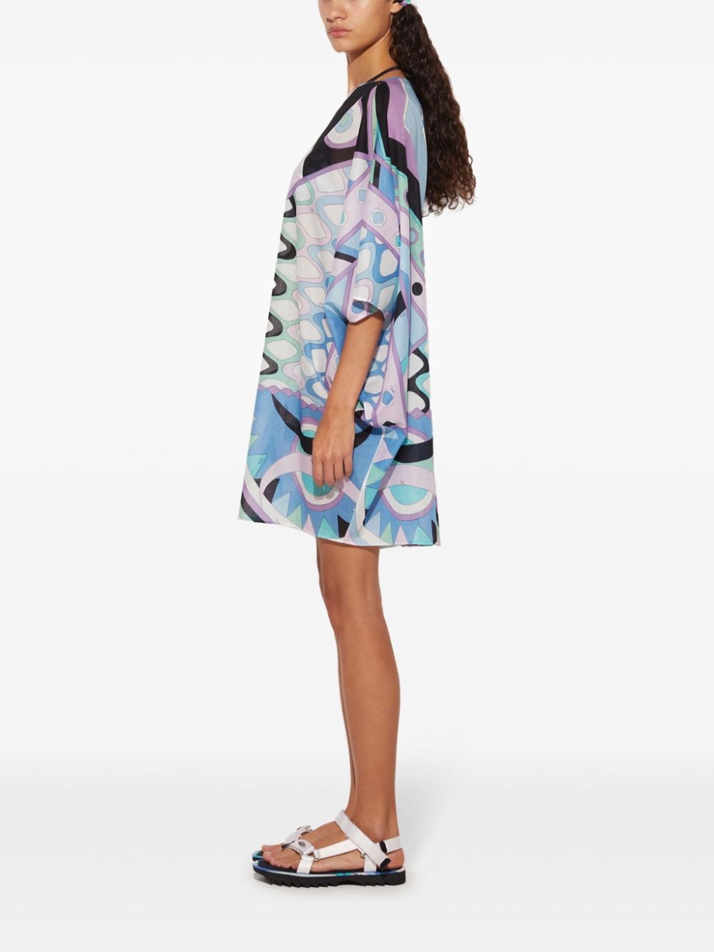 pucci PUCCI- Printed Cotton Caftan Dress