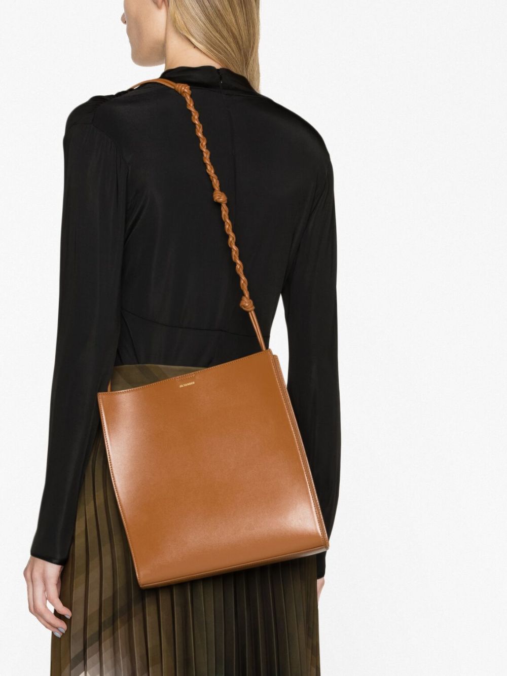 Jil Sander JIL SANDER- Tangle Leather Crossbody Bag