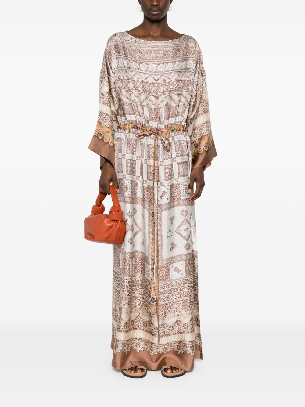 Pierre-Louis Mascia PIERRE-LOUIS MASCIA- Printed Silk Long Dress