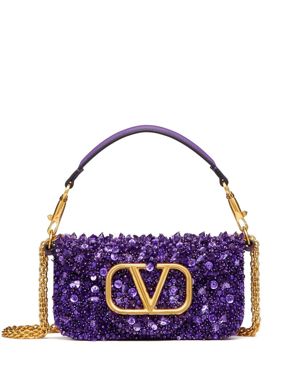 VALENTINO GARAVANI VALENTINO GARAVANI- Loco' Small Sequined Shoulder Bag