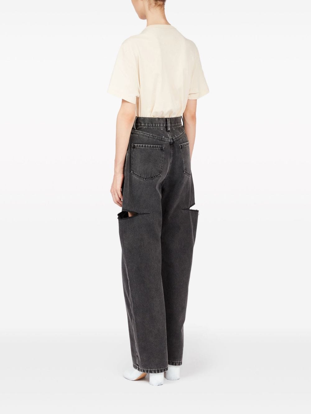 Maison Margiela MAISON MARGIELA- Cut-out Denim Jeans