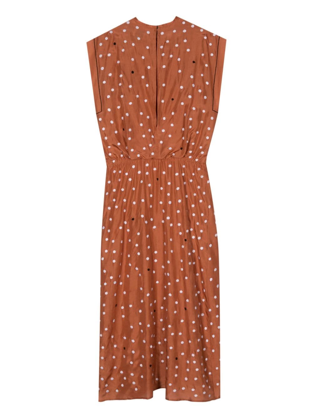 Alysi ALYSI- Polka Dot Silk Long Dress