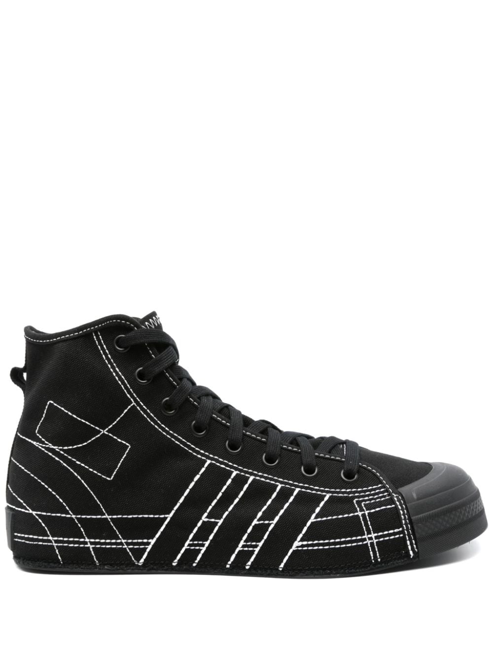 Y-3 Y-3- Nizza High Leather Sneakers