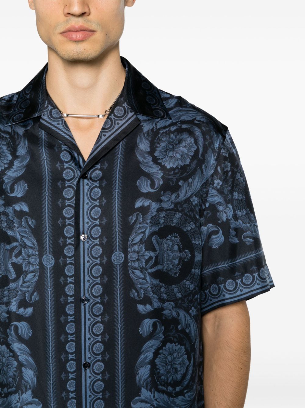 Versace VERSACE- Barocco Print Silk Shirt