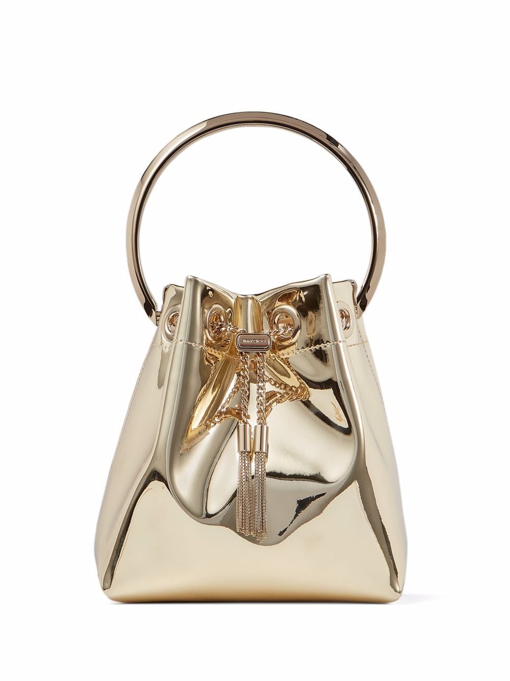 Jimmy Choo JIMMY CHOO- Bon Bon Leather Bucket Bag