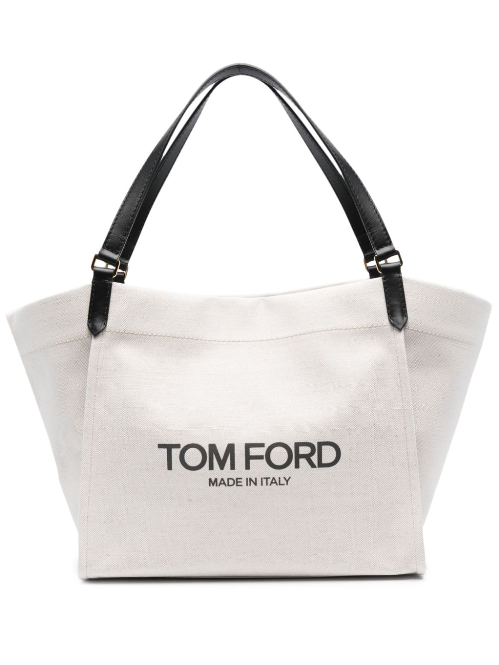 Tom Ford TOM FORD- Canvas And Leather Large Tote Bag