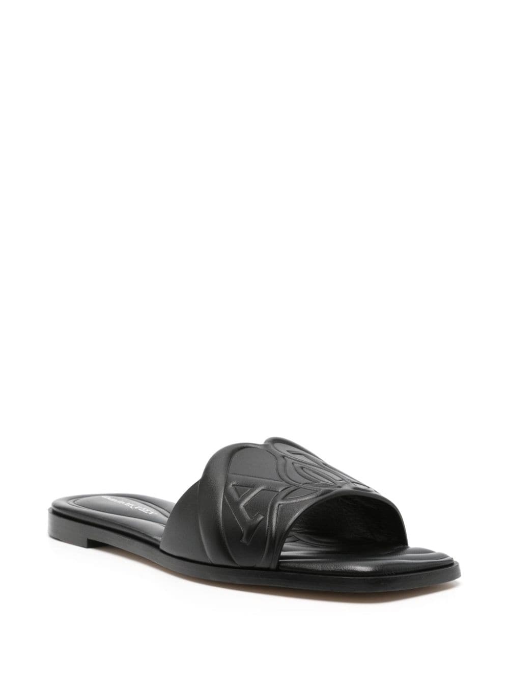 Alexander McQueen ALEXANDER MCQUEEN- Seal Leather Flat Sandals