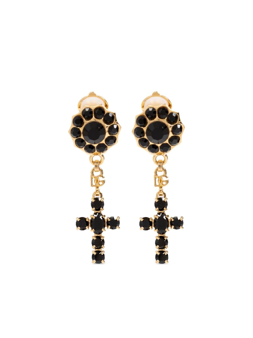 Dolce & Gabbana DOLCE & GABBANA- Strass Embellished Earrings