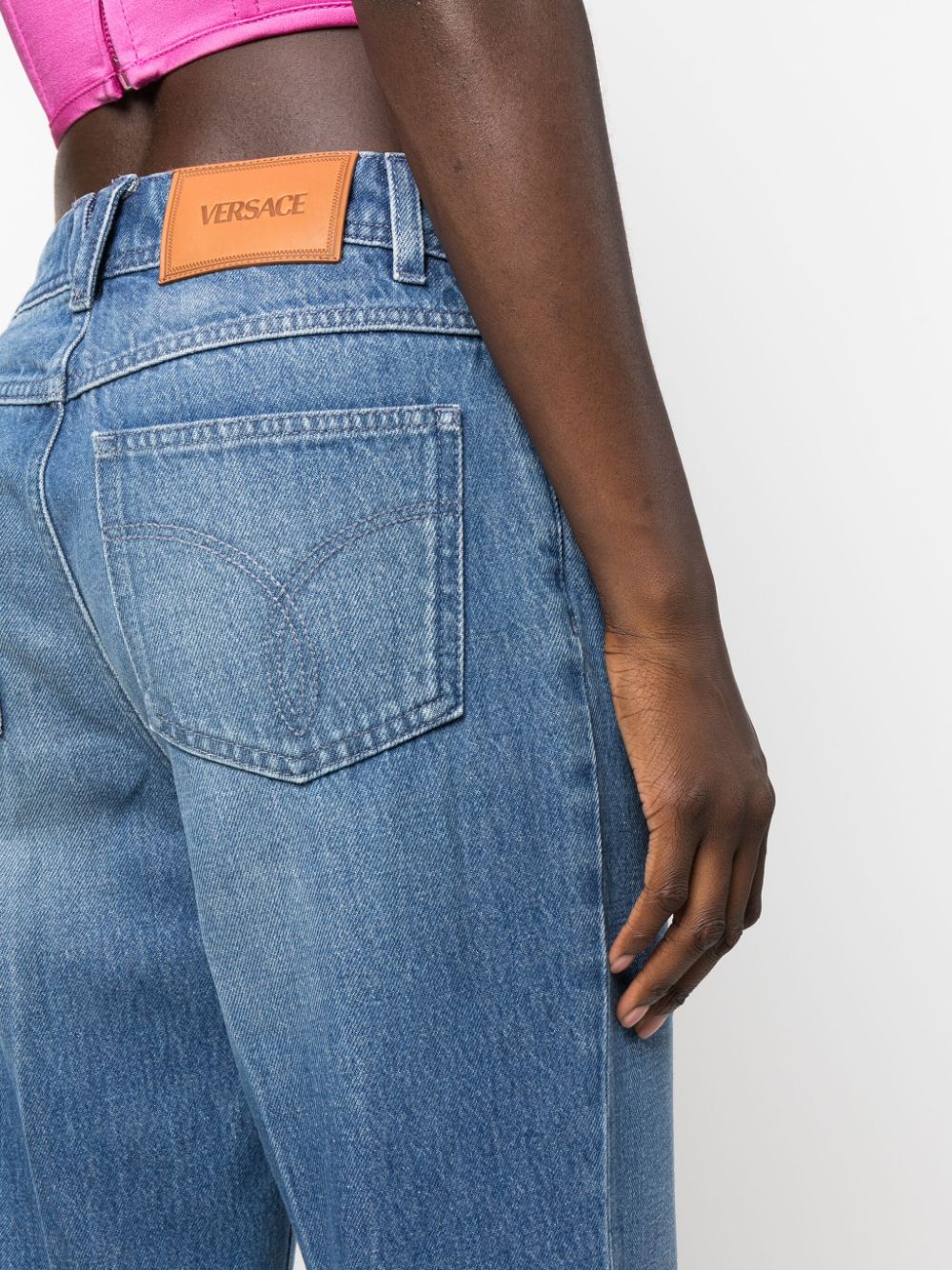 Versace VERSACE- Straight Leg Denim Jeans