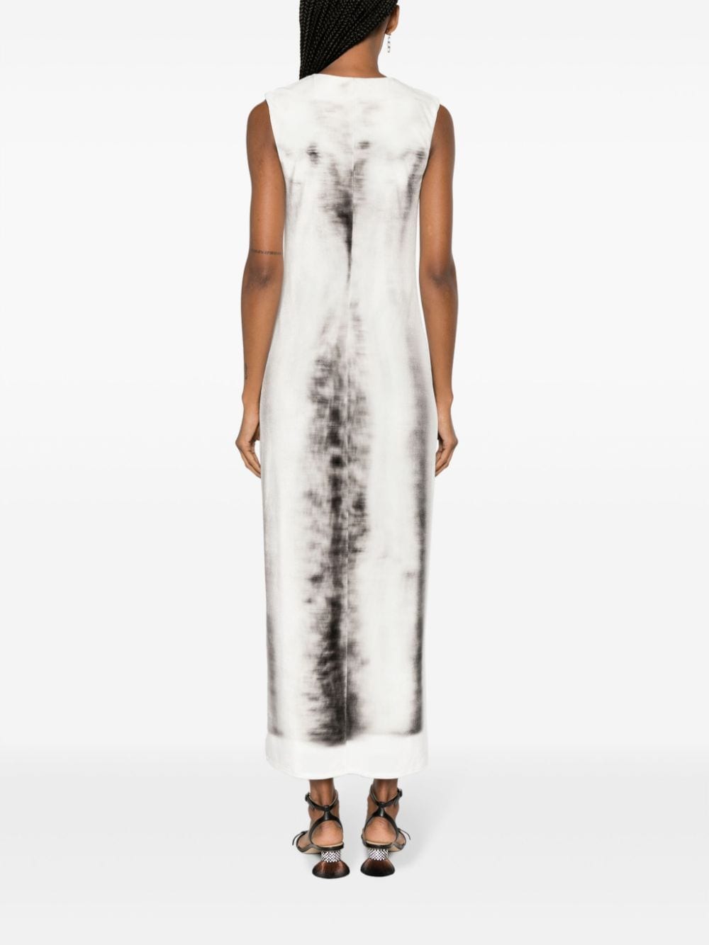 Loewe LOEWE- Blurred Print Tube Dress