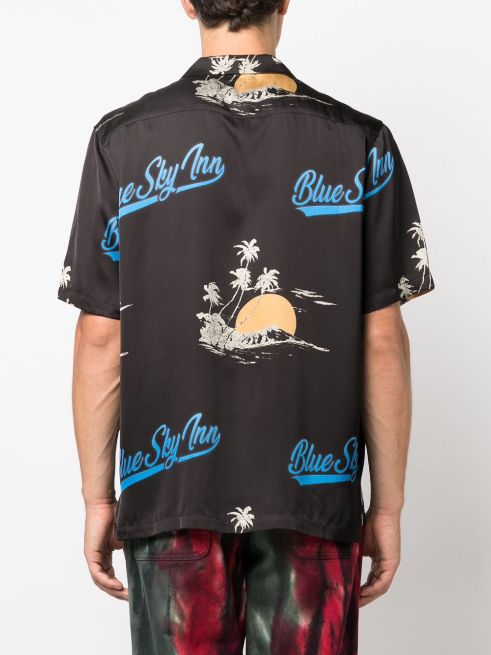 BLUE SKY INN BLUE SKY INN- Logo Viscose Shirt