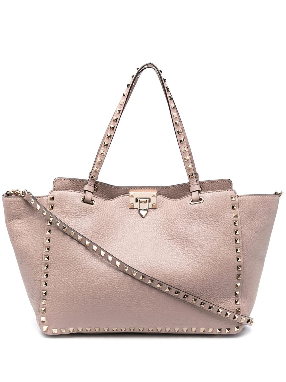 VALENTINO GARAVANI VALENTINO GARAVANI- Rockstud Leather Tote Bag