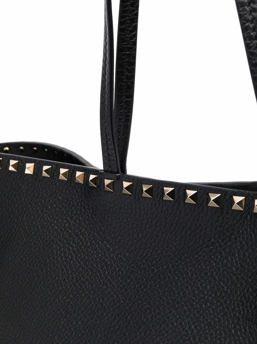 VALENTINO GARAVANI VALENTINO GARAVANI- Rockstud Leather Tote Bag